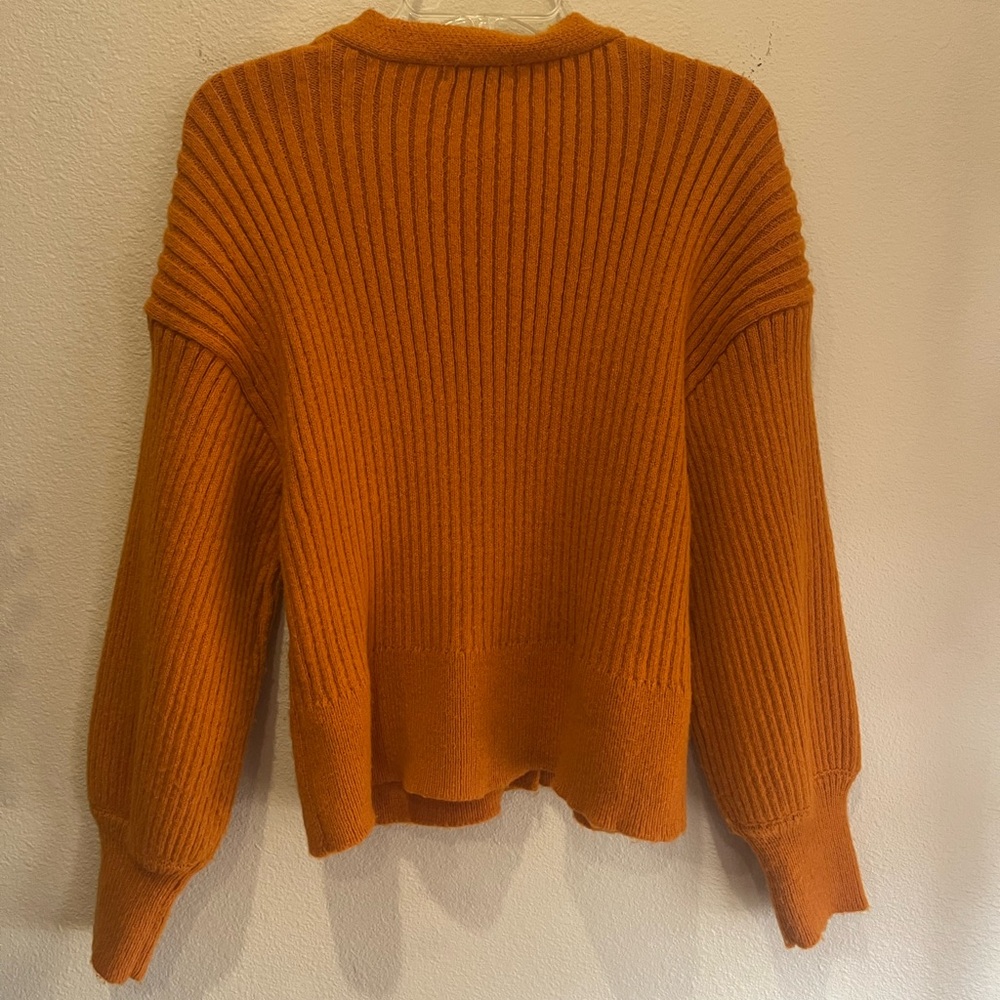 Sanctuary Orange Ribbed Cardigan - Picture 5 of 8
